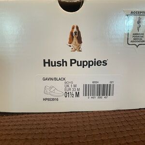 Hush Puppies Boys' Gavin Black Shoes / Footwear
